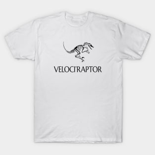 Velociraptor -  Late Jurassic Fossil (Archaeology, Paleontology) T-Shirt